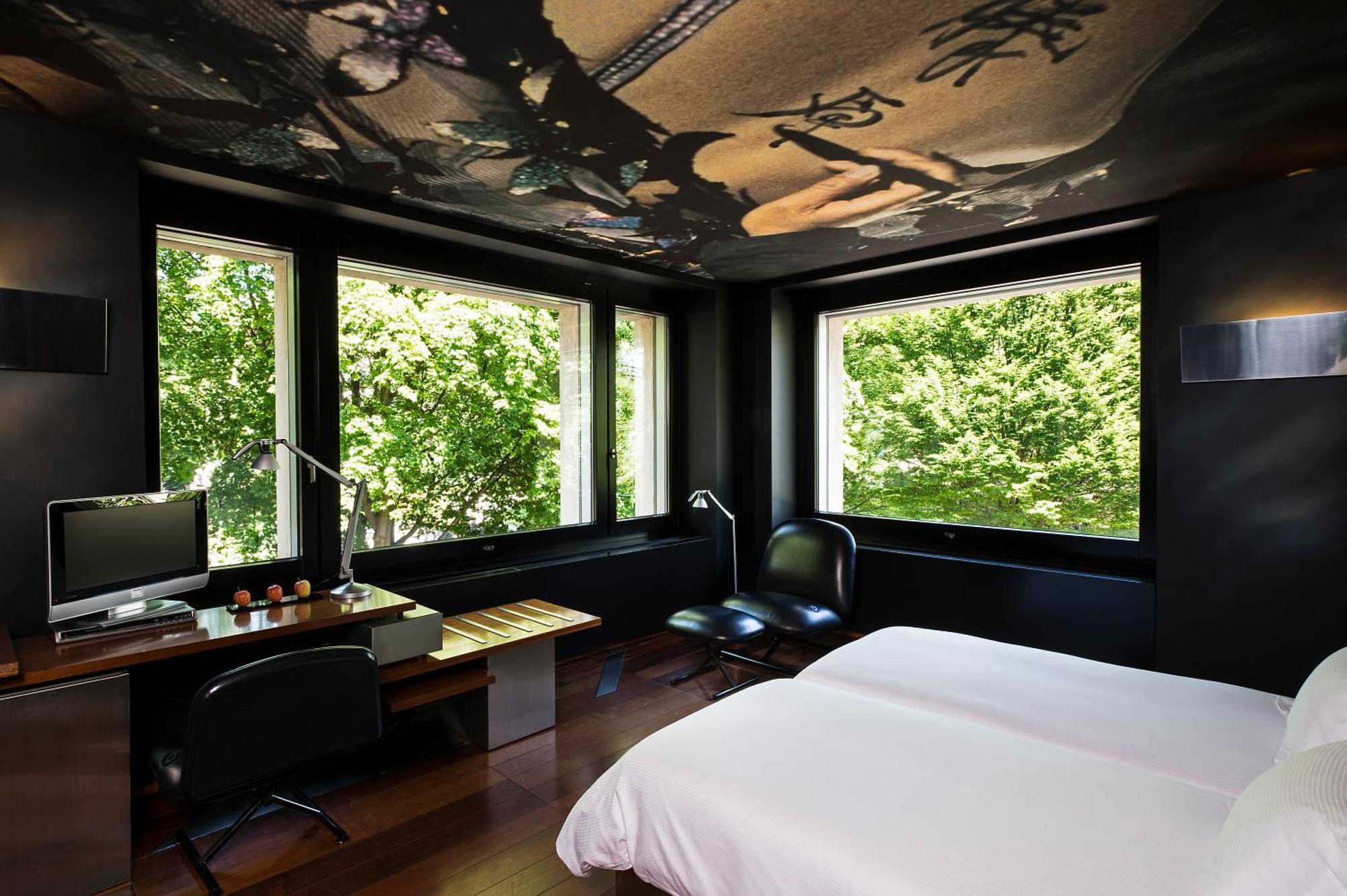 Junior Hoeksuite met 1 Kingsize Bed en Uitzicht op Park