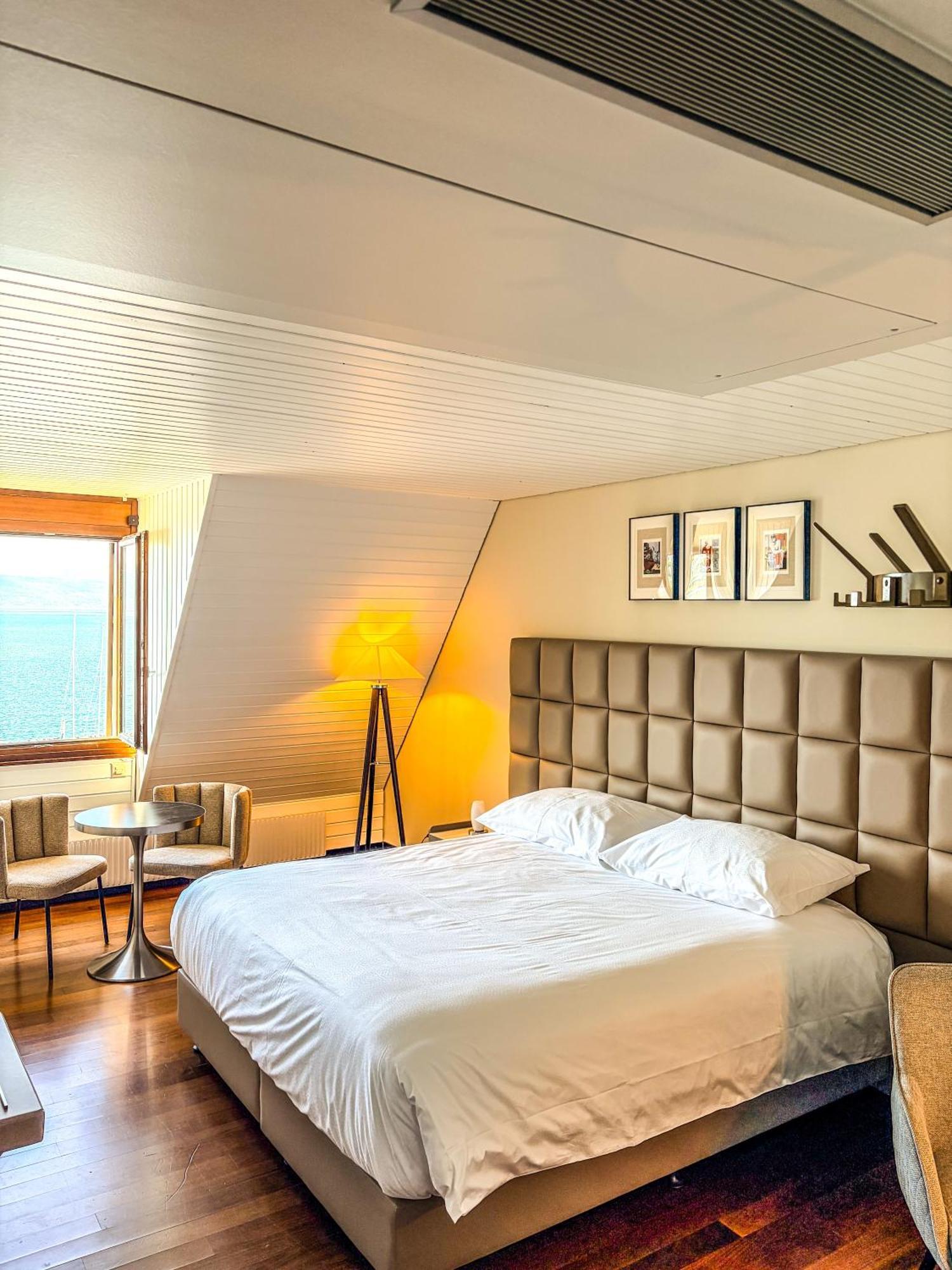 Deluxe Kamer met Uitzicht op de Alpen en het Meer van Genève