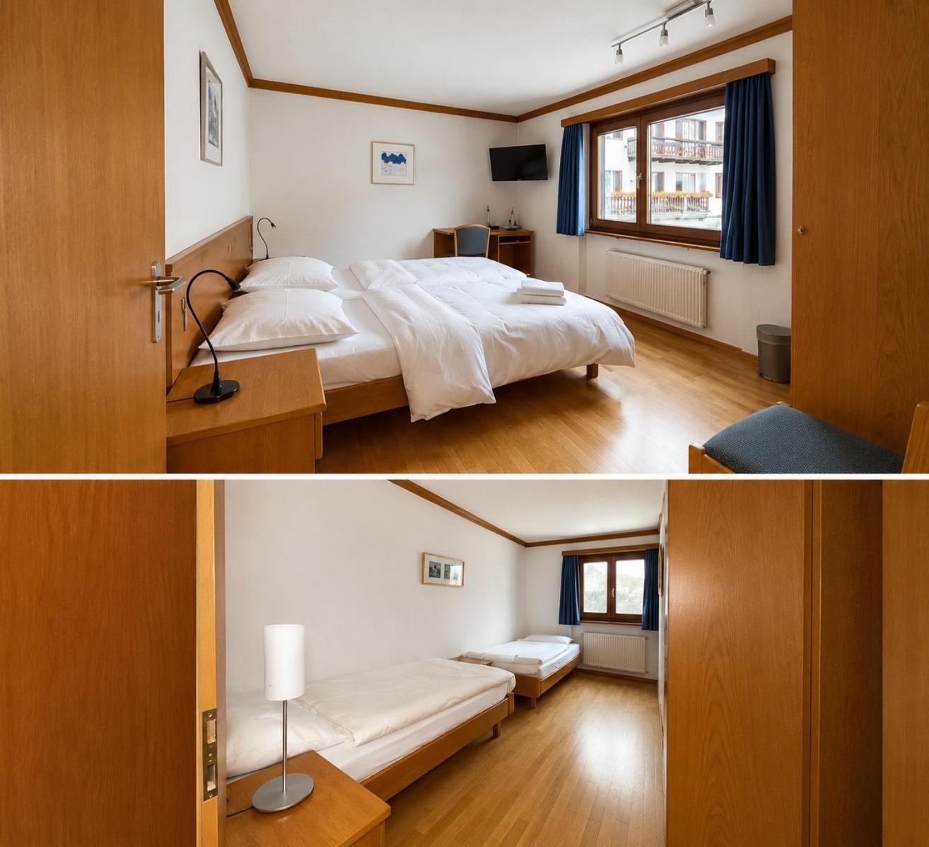 Familienzimmer mit Bergblick