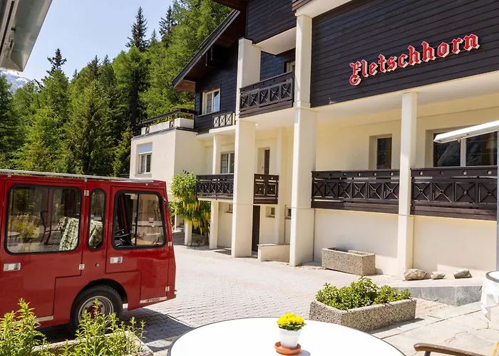 Waldhotel Fletschhorn Private Whole Hotel in Saas-Fee 360 Alpine Views&Sauna